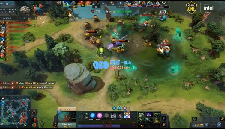 ?ESLONE曼谷：火枪手狂战水人兽王挥斧斩杀玛尔斯XG迎来胜利首局