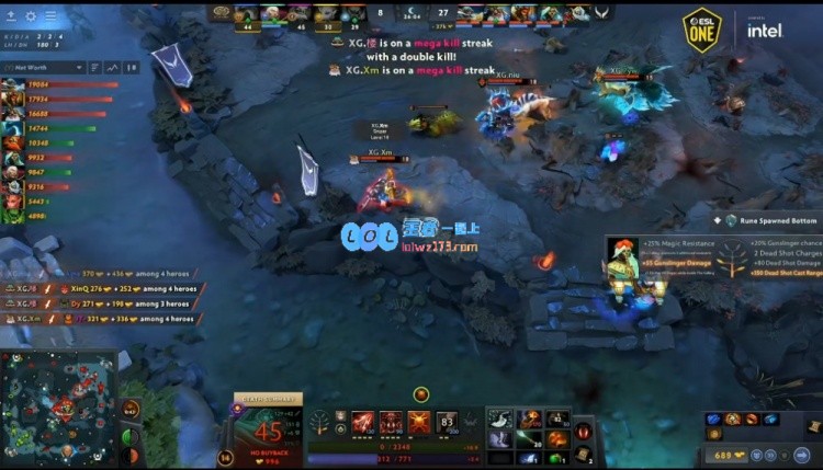 ?ESLONE曼谷：火枪手狂战水人兽王挥斧斩杀玛尔斯XG迎来胜利首局