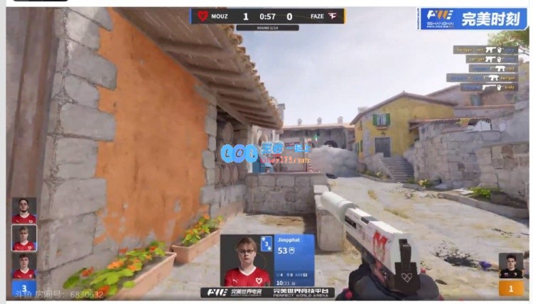 🎮Faze战队在A区二楼施压，torzsi孤立无援1V3难敌ropz，成功击败Mouz