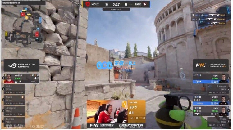🎮Faze战队在A区二楼施压，torzsi孤立无援1V3难敌ropz，成功击败Mouz