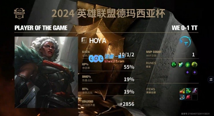 🎮Hoya勇夺胜利安蓓萨真实实力显现Beluga兰博被限制TT成功击败WE