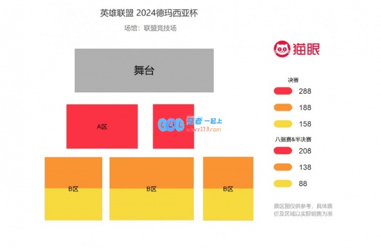 德杯淘汰赛票务信息公布：顶级票价为288RMB，售票将于16日下午14点启动