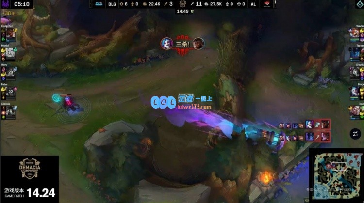 🎮积分王杰金克丝枪炮轰鸣两度三杀AL横扫BLG二队晋级