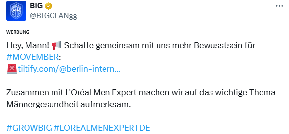 BIG联合欧莱雅发起慈善活动：强调男性心理健康的重要性