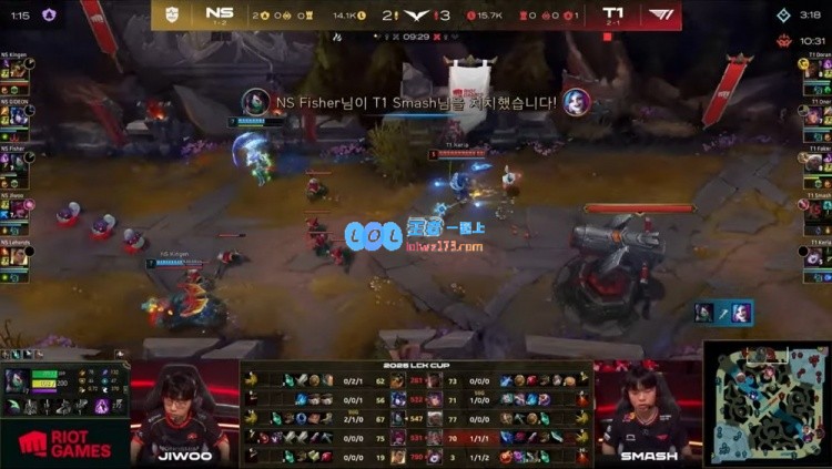 ?小吕布闪耀全场！Keria璐璐强势击杀KingenOner三杀助力T1横扫NS