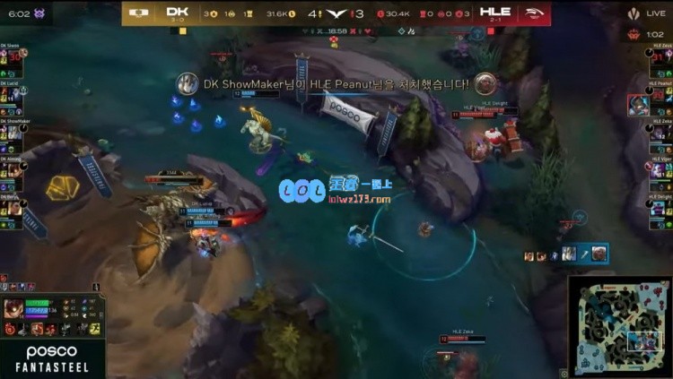 ?韩华不敌DK！Lucid表现神勇许秀一拳击溃HLE确保2_1胜利