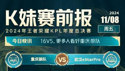 [K妹赛前报]月光等16人看好重庆狼队，仅5人看好武汉ES！