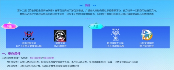 参与英雄联盟高校联赛的学校名单及相关信息介绍