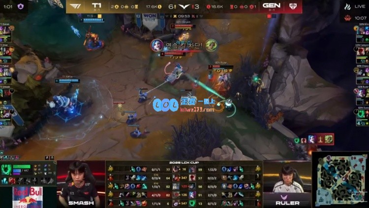 ?小吕布队安勿念！Ruler独自作战面对Oner与Smash强势冲锋T1战胜GEN2_1