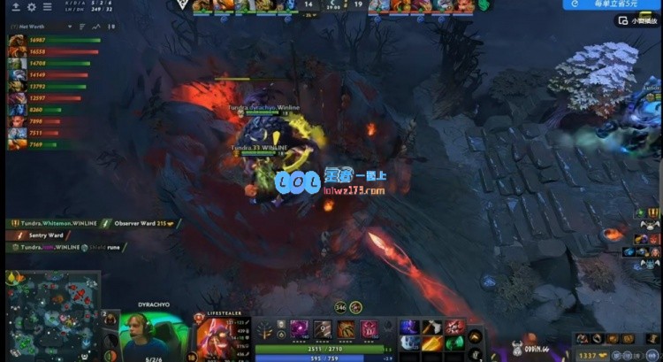?dyrachyo小狗出色发挥！团战中Falcons难以招架Tundra成功反击扳回一局