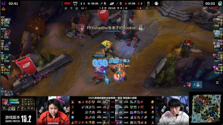 ?GALA成功逆袭！Jiejie完美四杀TheShy孤勇三敌一iG取得首局胜利