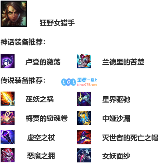 lol豹女神话装备推荐_LOL游戏攻略