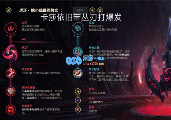 LOL11.6版本中卡莎的最佳出装搭配与策略分析