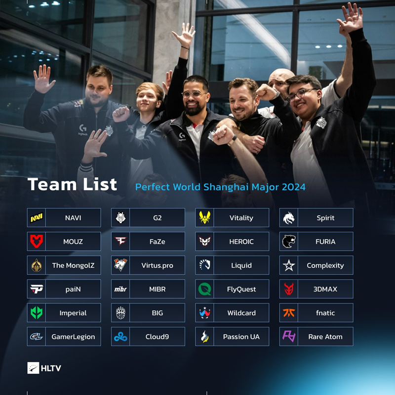 上海Major24支参赛战队名单确定