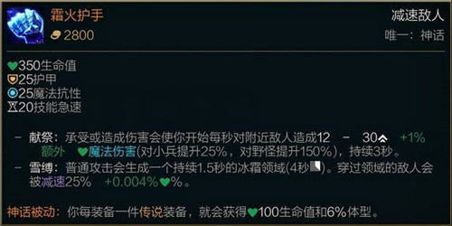 LOLS11赛季霜火护手的详细分析与游戏策略探讨