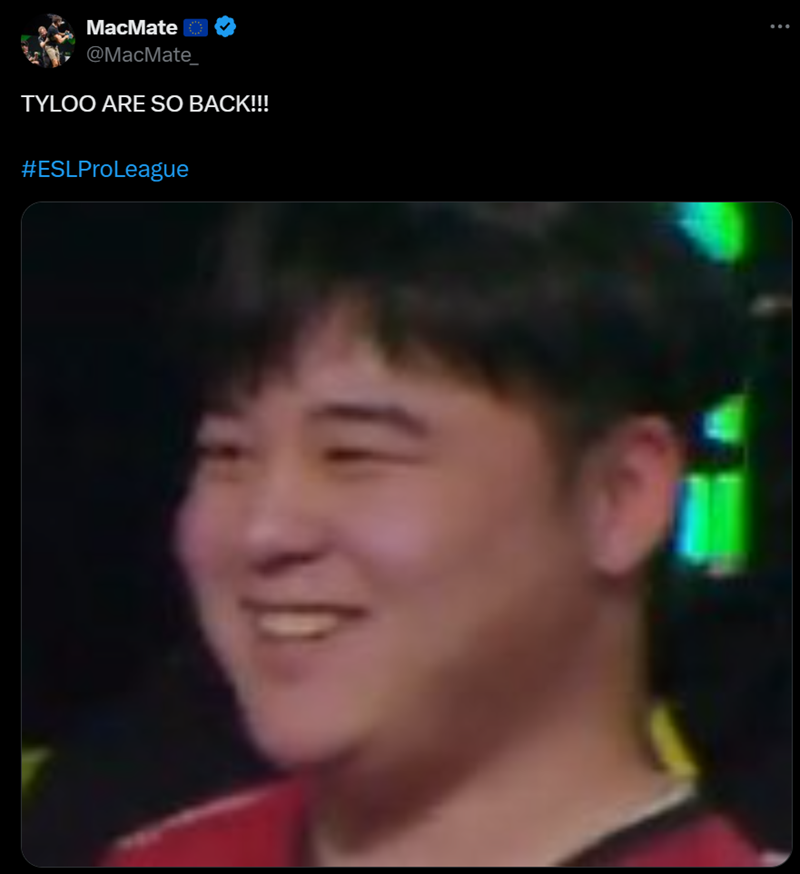 TYLOO击败EF业内人士赛后动态汇总