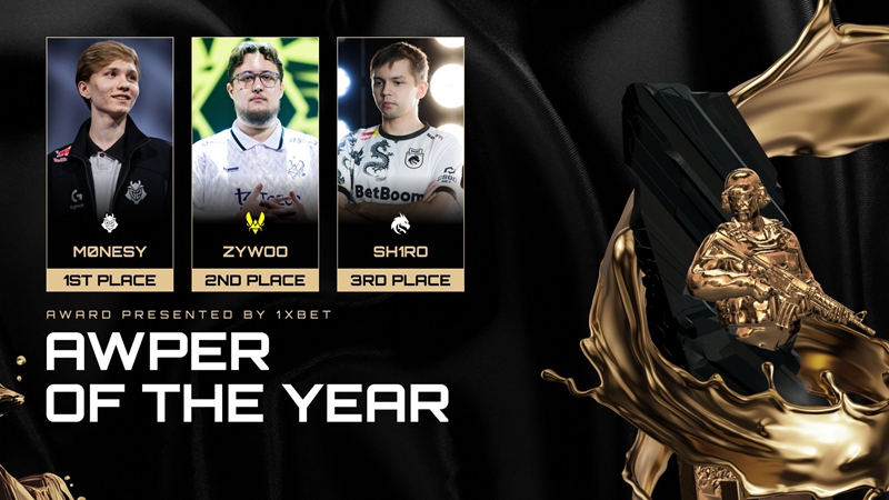 HLTV颁奖典礼：年度最佳狙击手——m0NESY