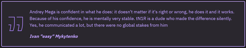 前队友眼中的tN1R：一个默默改变局势的人