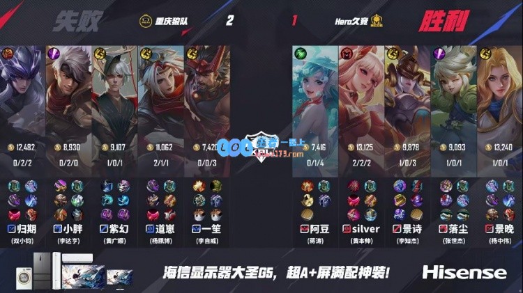 ?景诗绝佳表现女娲突破零封成功逆转战局！Hero1_2狼队