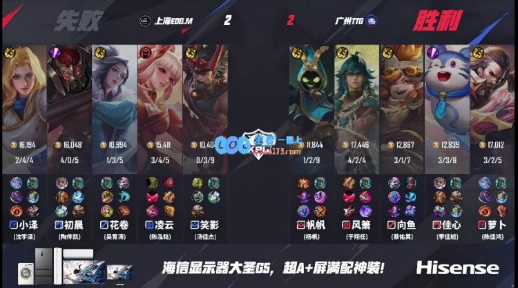 ?萝卜曹操精准隐蔽致命一击令比赛悬念终结！TTG与EDG激战平局2_2