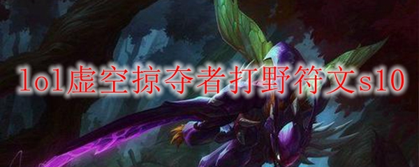 虚空掠夺者打野符文S10深度解析：掌控战场的神秘力量