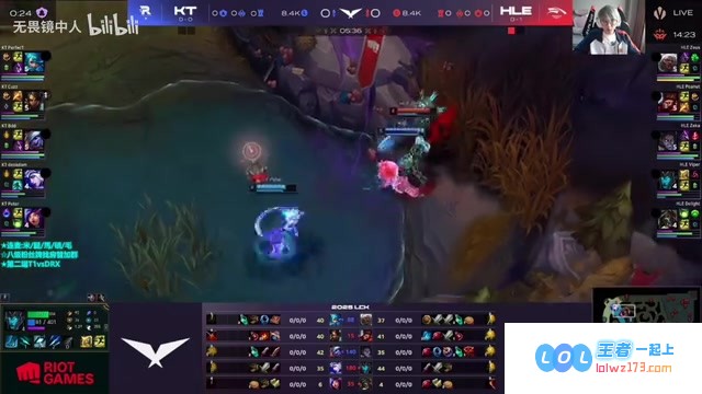 LCK赛场真无弱旅！KT战队以21_10完美虐杀HLE：昔日强者竟沦为抽陀螺般的无力反击