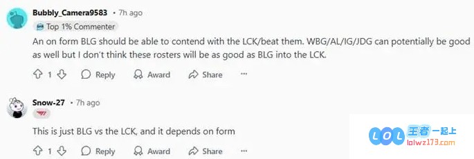 Reddit热烈讨论：在仅剩LCK赛区与全球赛区的情况下，谁将有机会赢得年度S赛的荣耀？