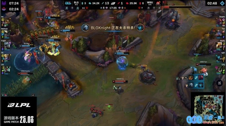 ?蝎王北川全场统治Elk超神表现Ez助力knight维克托疯狂爆杀BLG强势碾压成功扳平