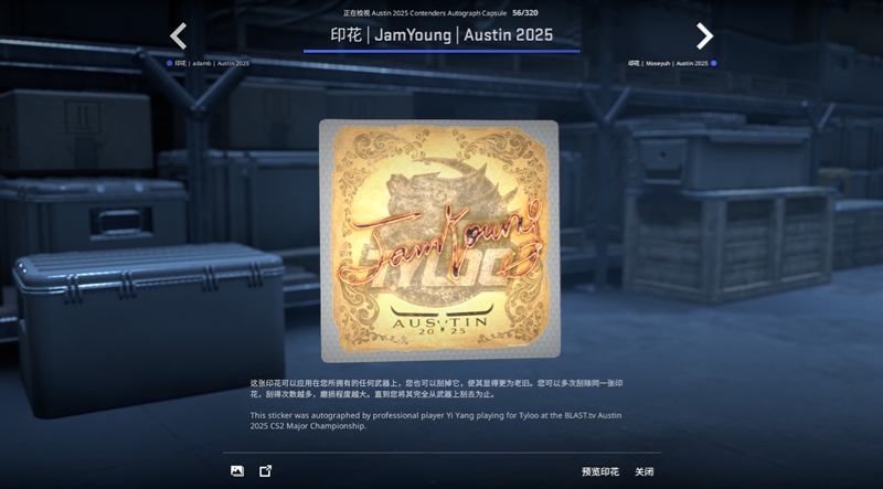 TYLOO及LVG奥斯汀Major贴纸一览