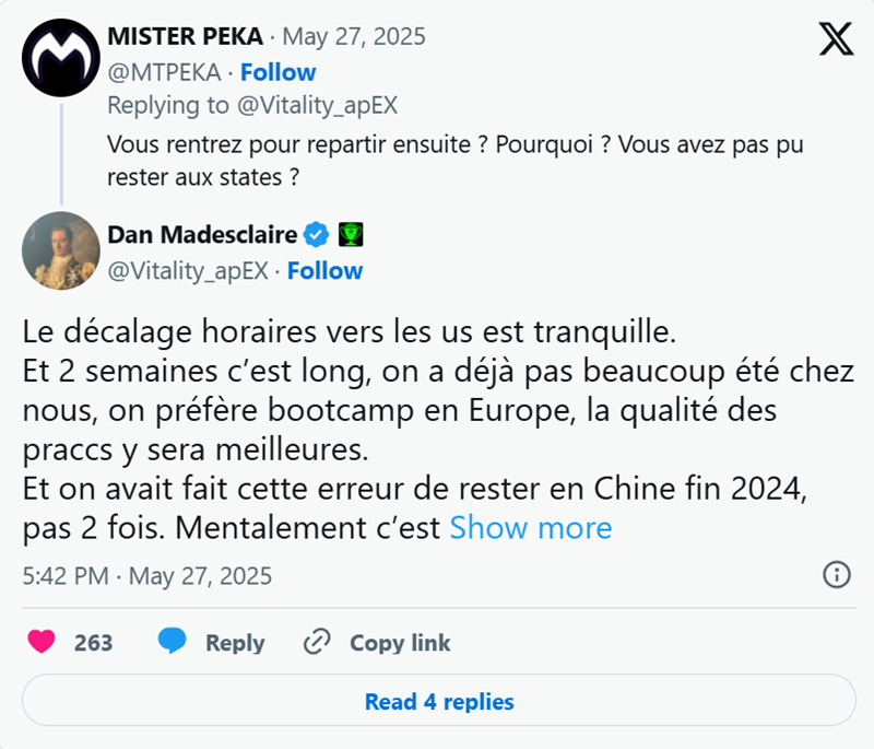 apEX谈回欧集训：保持心理状态至关重要