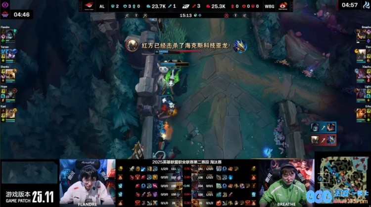?喜剧序幕拉开！小天潘森拼尽全力难以独CFlandre，掘墓节奏不断加快，AL率先取得胜利