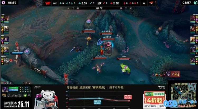 ?尽管反击犹存却无力回天！Karis妖狐四杀难阻C统治积分王杰卡莎屠戮对战AL再度拿下赛点
