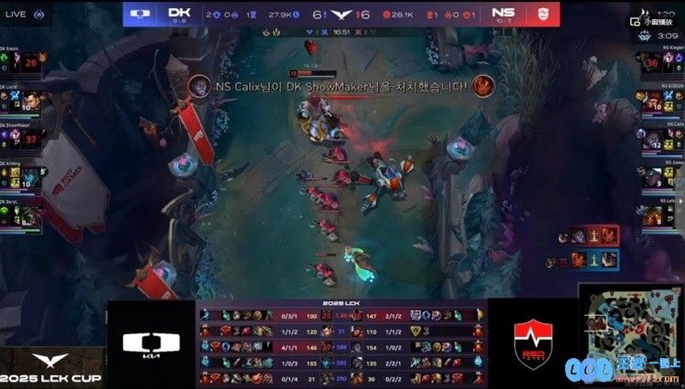 🎮许秀无奈想逃离涅槃组！ShowMaker岩雀强势支援助力DK轻松赢得首局胜利