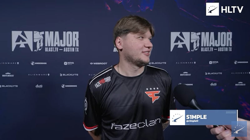 s1mple：karrigan让我想起了2018年的Zeus
