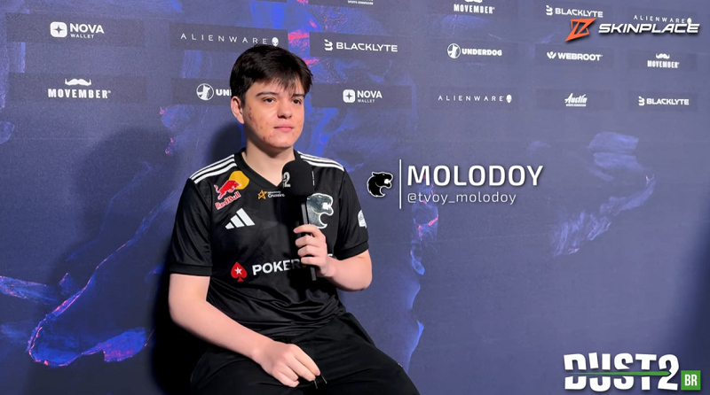 molodoy盛赞FalleN：我身边有这样一位传奇人物感觉很棒