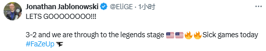 FaZe晋级第三阶段赛后战队动态合集