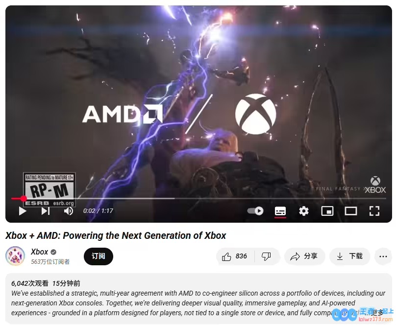 微软宣布与AMD达成多年持续合作：为Xbox主机/掌机等未来硬件铺路，携手创新，开启新时代
