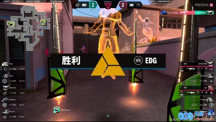 ?康康冥狙手撕100T王哥黑梦手感火热拿下图二EDG1_1100T，精彩对决引发热议！
