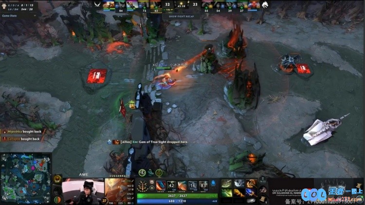 🎮Larl抢盾又如何？XinQ&Xm带队抓人Ame剑圣打狗XG1_1Spirit，在紧张刺激的Dota2赛场上绽放光辉