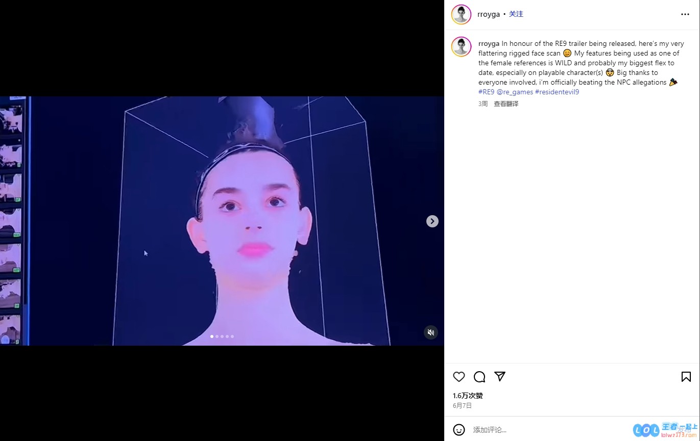时尚模特成为《生化危机9》游戏中一位可玩角色的脸模，这将如何影响游戏的未来？