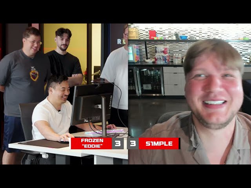 s1mple与FaZe队员1v1：仅不敌EliGE及frozen