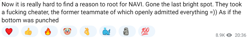harumi：NAVI提拔makazze这样的作弊选手，真是刷新下限