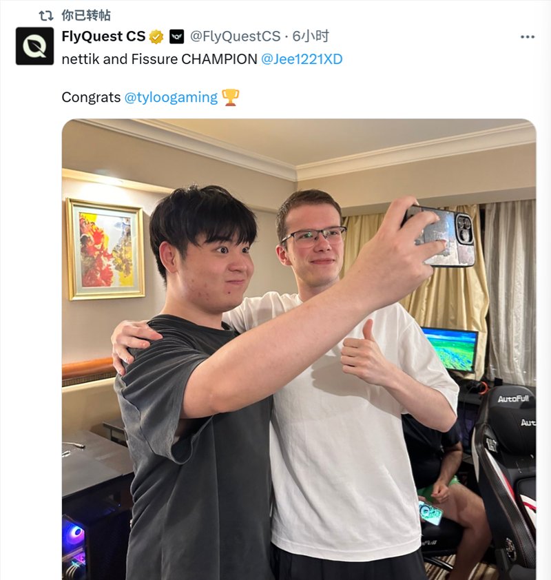 TYLOO捧杯FISSUREHeavyGod：JamYoung是一位疯狂的选手