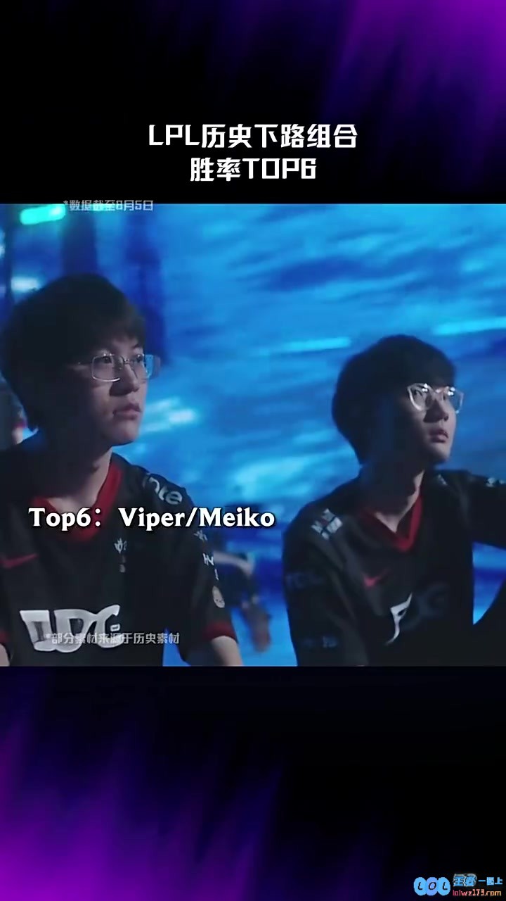 LPL历史下路组合胜率TOP6：Deft和Meiko排名第一，荣耀与历程同辉