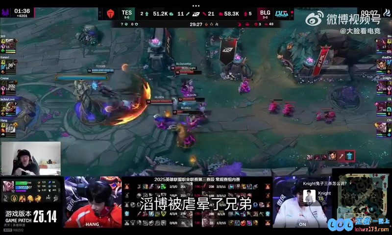 Ning：感觉TES不是一个一流强队，BLG第一个循环应该输不了了！