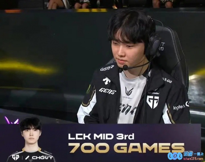里程碑：Chovy达成LCK700出场成就，位列LCK中单位第三名，成就背后的故事震撼发人深省