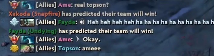 Topson直播偶遇ame友好互动：ame暴走水人带躺普森直呼Agod！