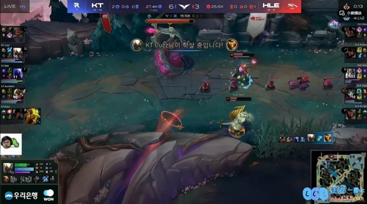 ?团战HLE中野辅配合连续乌龙Deokdam飞机+Bdd瑞兹助KT赢首局，激战背后细节令人惊讶！