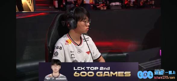里程碑：Doran达成LCK600出场成就是第2位达成该成就的上单选手
