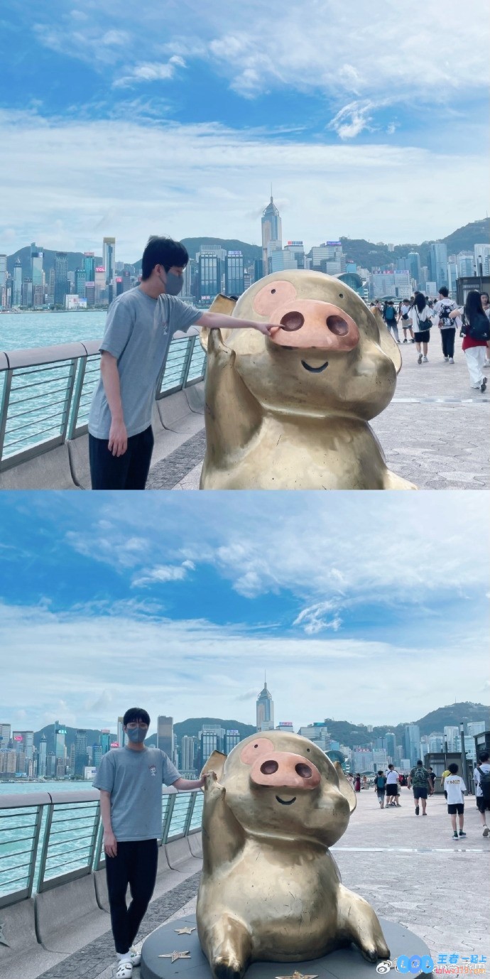 Tarzan晒在香港游玩照：来都来了，金珍洪这都不来，难道是遗憾的缺席？